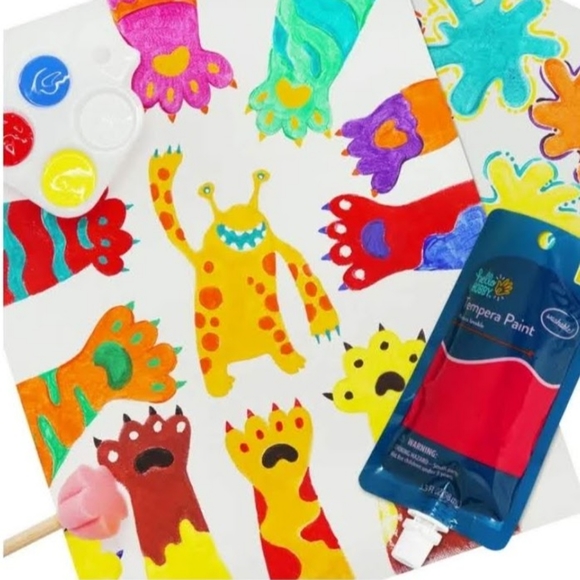 Hello Hobby Washable Tempera Craft Paint 3.3fl oz Rose set of 3 - Picture 3 of 3